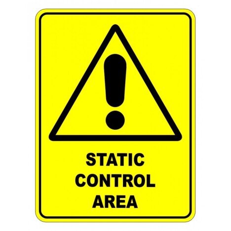 Static Control Area  Sign