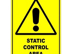 Static Control Area  Sign